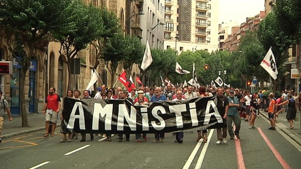 Una manifestación convocada por ATA en Bilbao. EiTB
